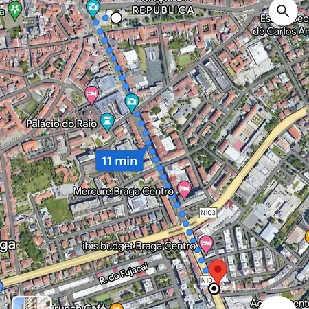 Flat Moderno E Em Apartamento Braga